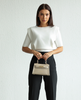 Ignatia XS Cappuccino – skórzana torebka damska mini